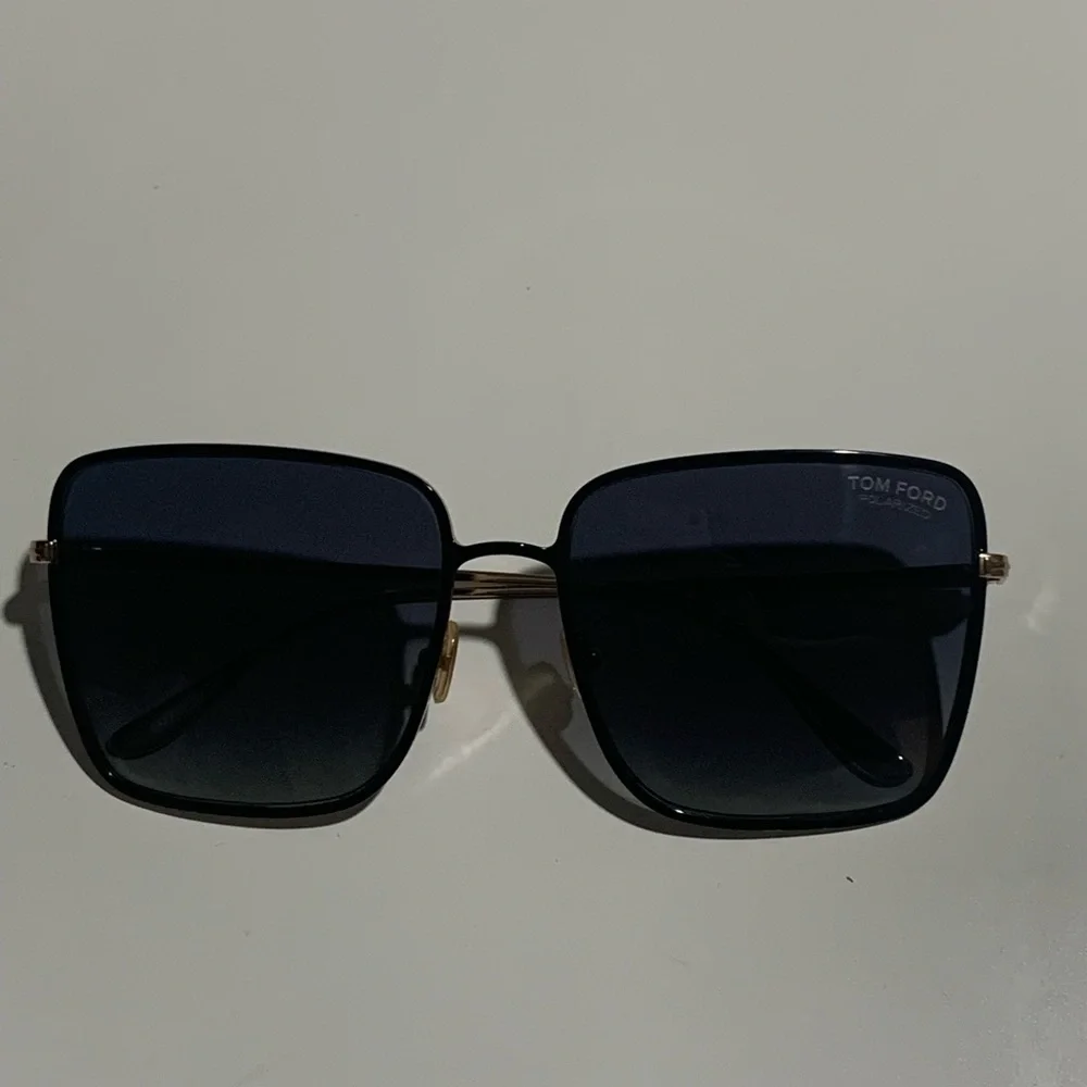 Tom Ford Black Square Gradient Sunglasses